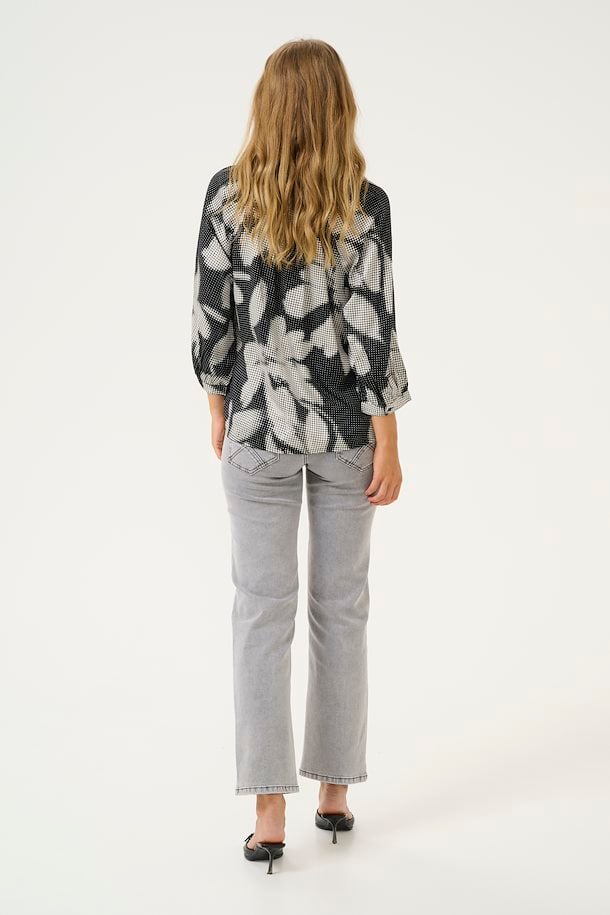 Cream Omma 3/4 Sleeve Blouse