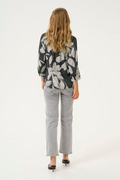 Cream Omma 3/4 Sleeve Blouse
