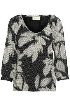 Cream Omma 3/4 Sleeve Blouse