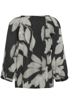 Cream Omma 3/4 Sleeve Blouse