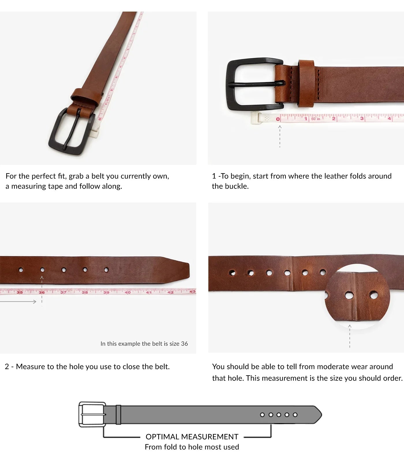 Brave Milena Nappa Leather Belt