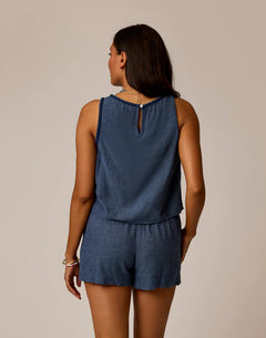 Carve Designs Lou Linen Tank