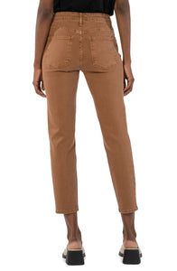 Kut From The Kloth Rachel High Rise Crop Mom Jeans (Latte Wash)