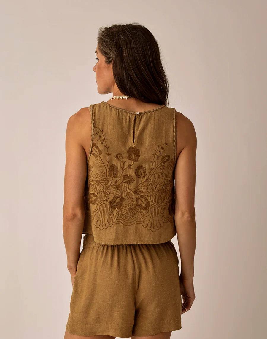 Carve Designs Lou Linen Tank