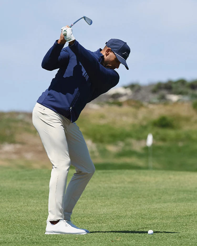 Johnnie-O Hoppin' Ribbed Knit Performance Jacket