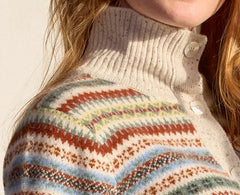 Mansted Faulkner Wool Intarsia Polo Cardigan