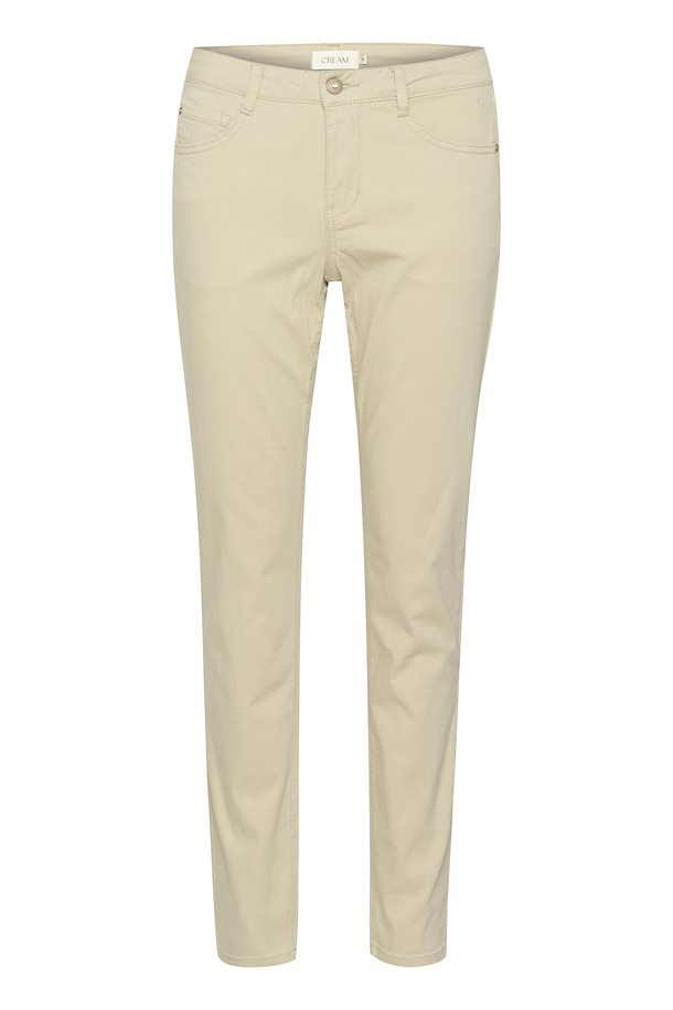 Cream Ann Twill Pant- Coco Fit