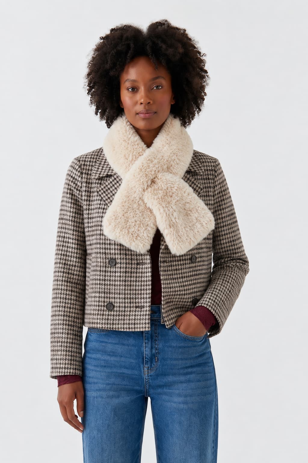 Oui Faux Fur Scarf
