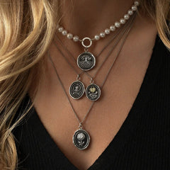 🇨🇦  Pyrrha “Family Roots" Talisman 18" Fine Curb Chain (1.5mm)