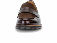 Gabor Payton Mixed Media Loafer (Mocha)