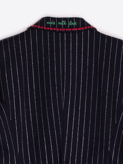 Vilagallo Harlow Pinstripe Blazer