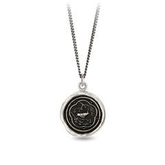 Pyrrha "Keep It Simple" Talisman Necklace with 18" Fine Curb Chain (1.5mm)
