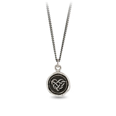 🇨🇦Pyrrha "Love Knot" Talisman Necklace with 18" Fine Curb Chain (1.5mm)