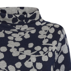 Mansted Nanna Cotton Floral Mockneck Sweater