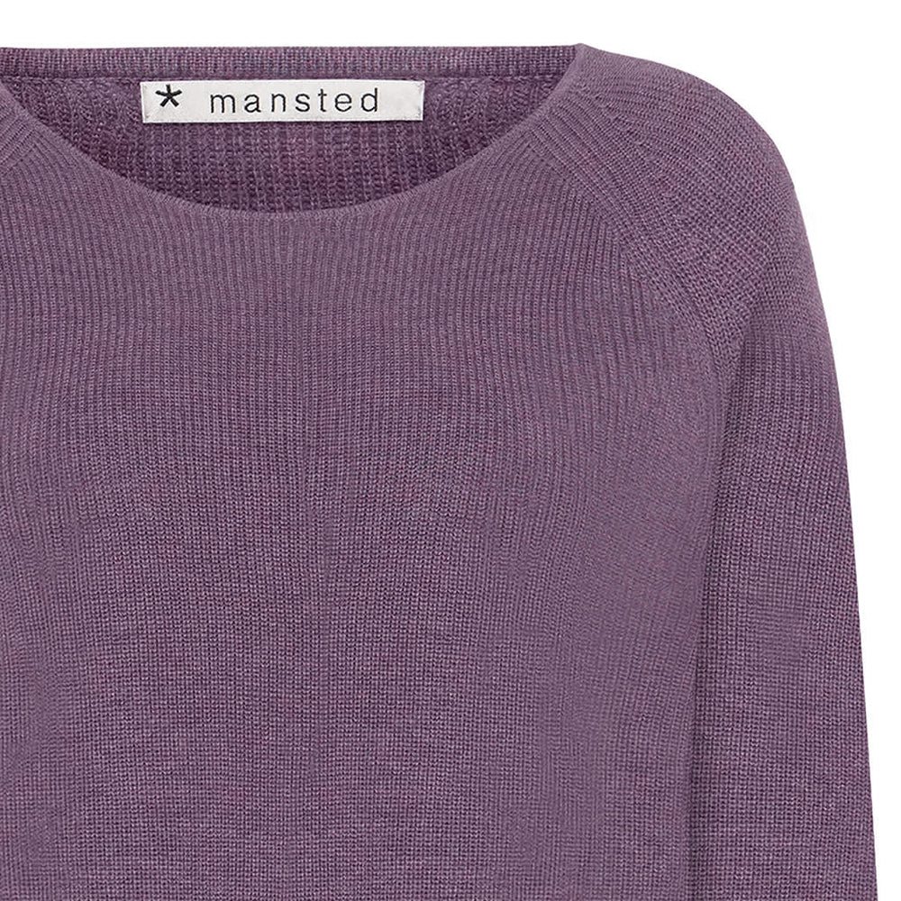 Mansted Nectarine Cotton Rib Scoop Hem Sweater