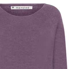 Mansted Nectarine Cotton Rib Scoop Hem Sweater