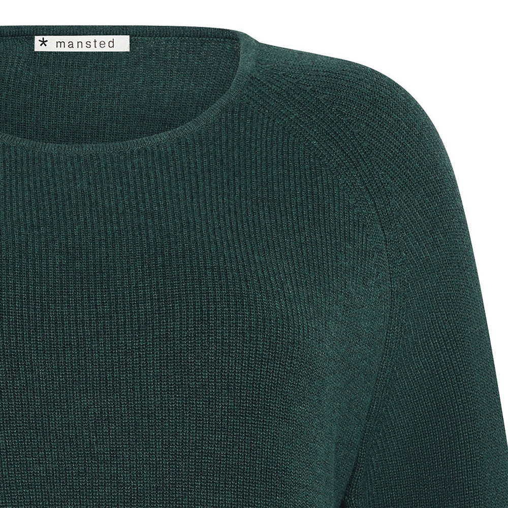 Mansted Nectarine Cotton Rib Scoop Hem Sweater