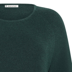 Mansted Nectarine Cotton Rib Scoop Hem Sweater