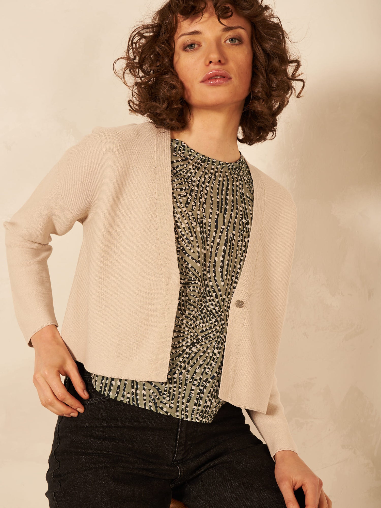 Nile One Button Cardigan