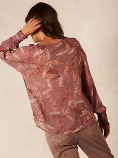 Nile Notch Neck Blouse With Tie