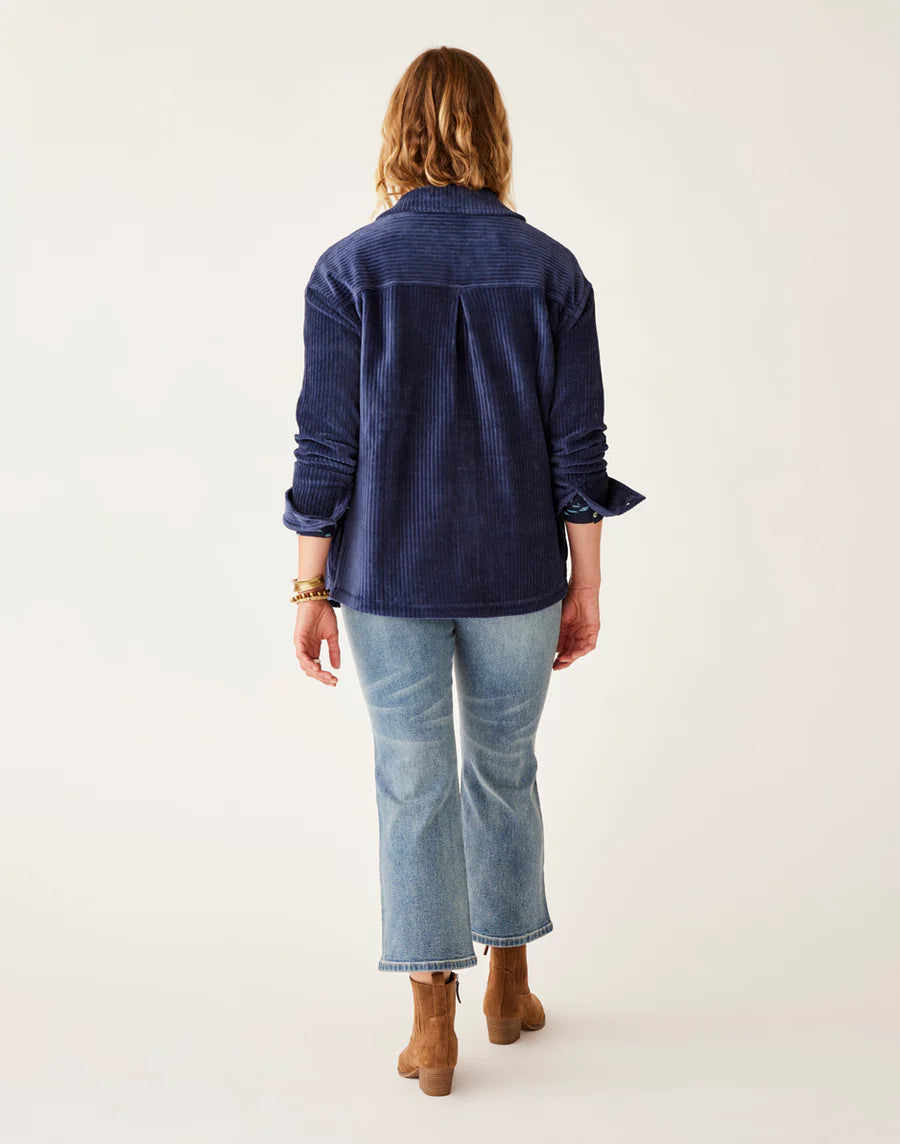 Carve Designs Hudson Stretch Cord Shacket