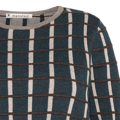 Mansted Oda Cotton Stripe Dot Crewneck Sweater