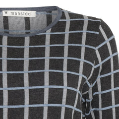 Mansted Oda Cotton Stripe Dot Crewneck Sweater