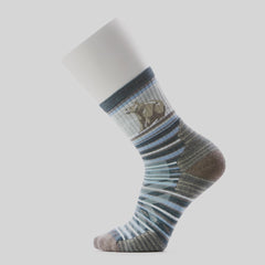 Smartwool Hike Bear Stripe Mid Crew Sock
