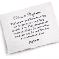 🇨🇦  Pyrrha “Return To Happiness" Talisman 18" Fine Curb Chain (1.5mm)