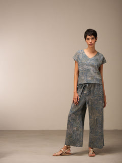 Nile V-Neck Linen Top