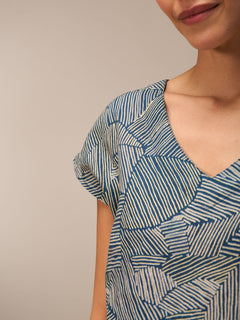 Nile V-Neck Linen Top