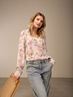 Nile Tie Neck Chiffon Blouse