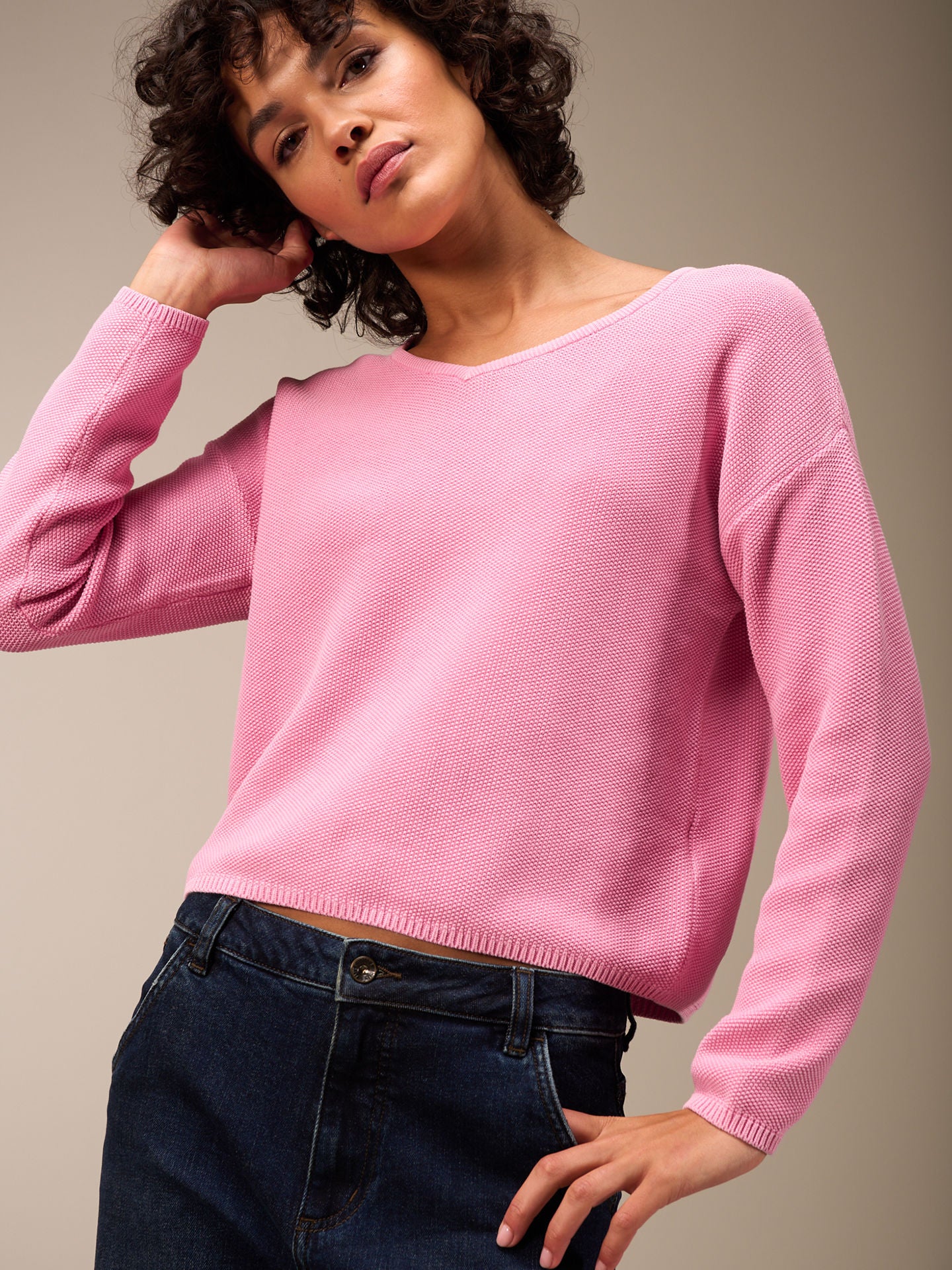 Nile V-Neck Cotton Sweater