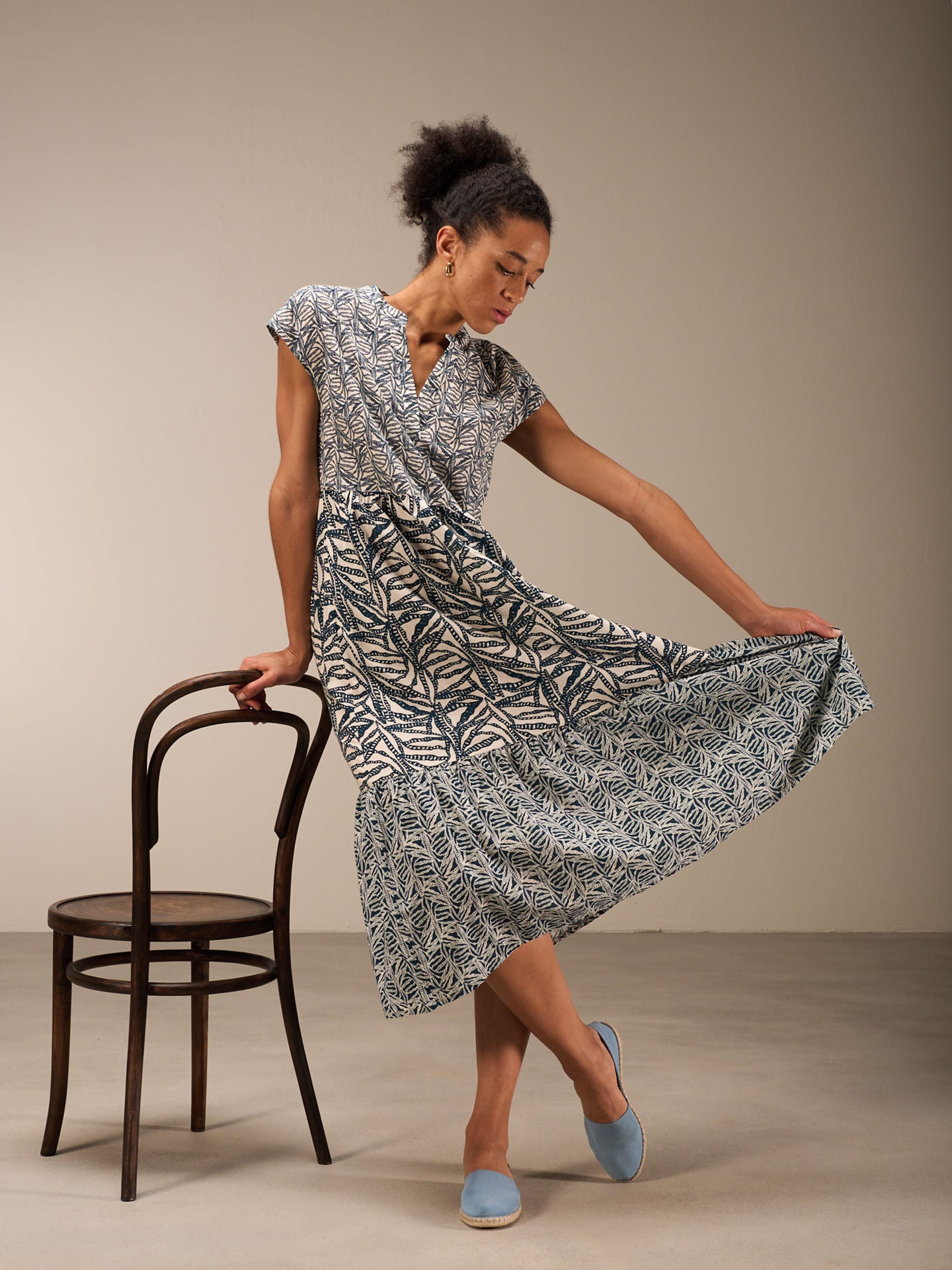Nile Long Tiered Dress