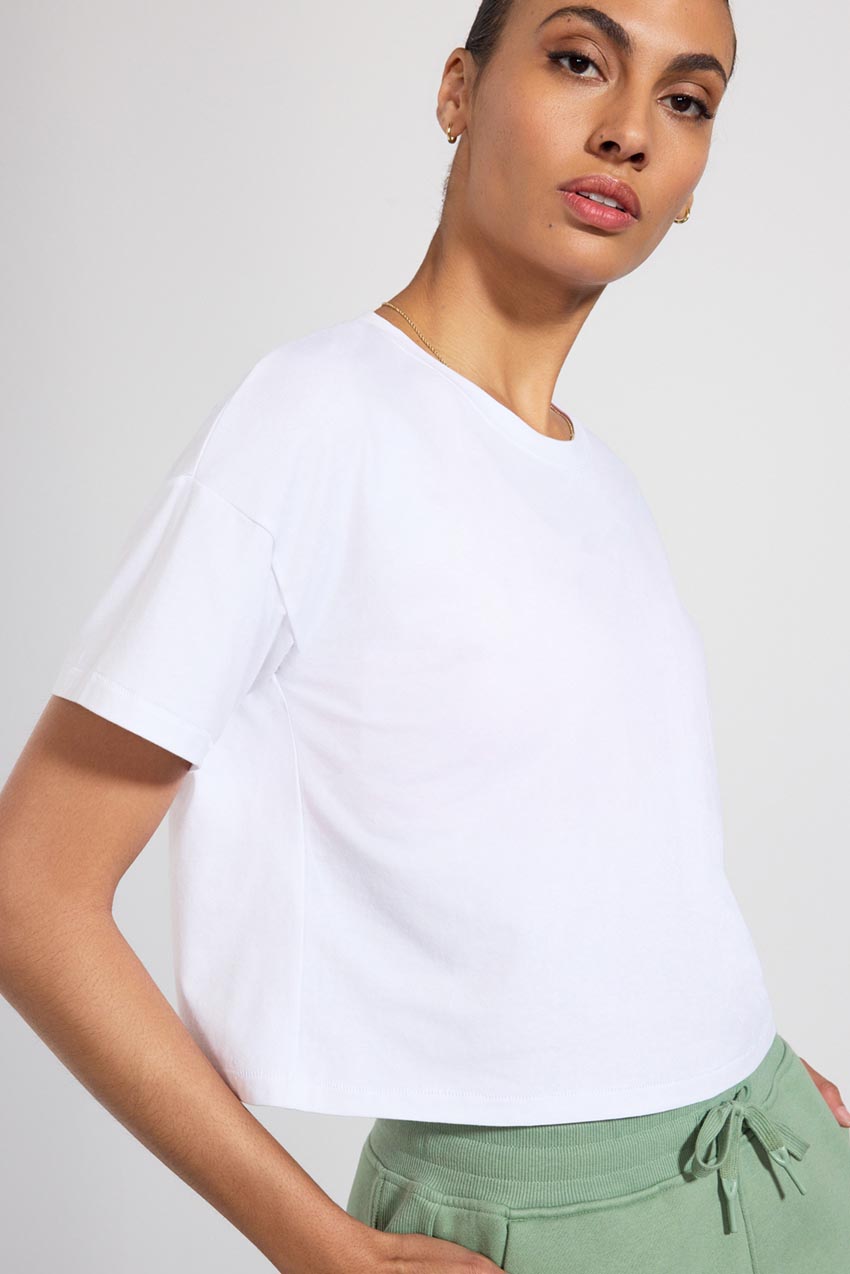 MPG Pima Cotton Crop Boyfriend T-Shirt