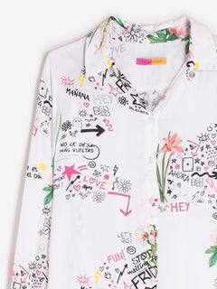 Vilagallo Gabby Floral Blouse