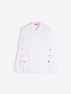 Vilagallo Side Fun Button Blouse