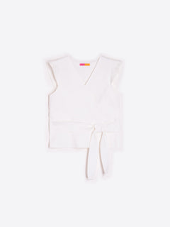 Vilagallo Wrap Blouse With Tie