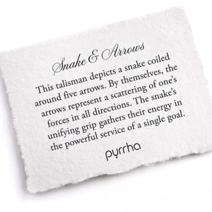 Pyrrha "Snakes And Arrows" Talisman 18" Medium Cable Chain (1.9mm)