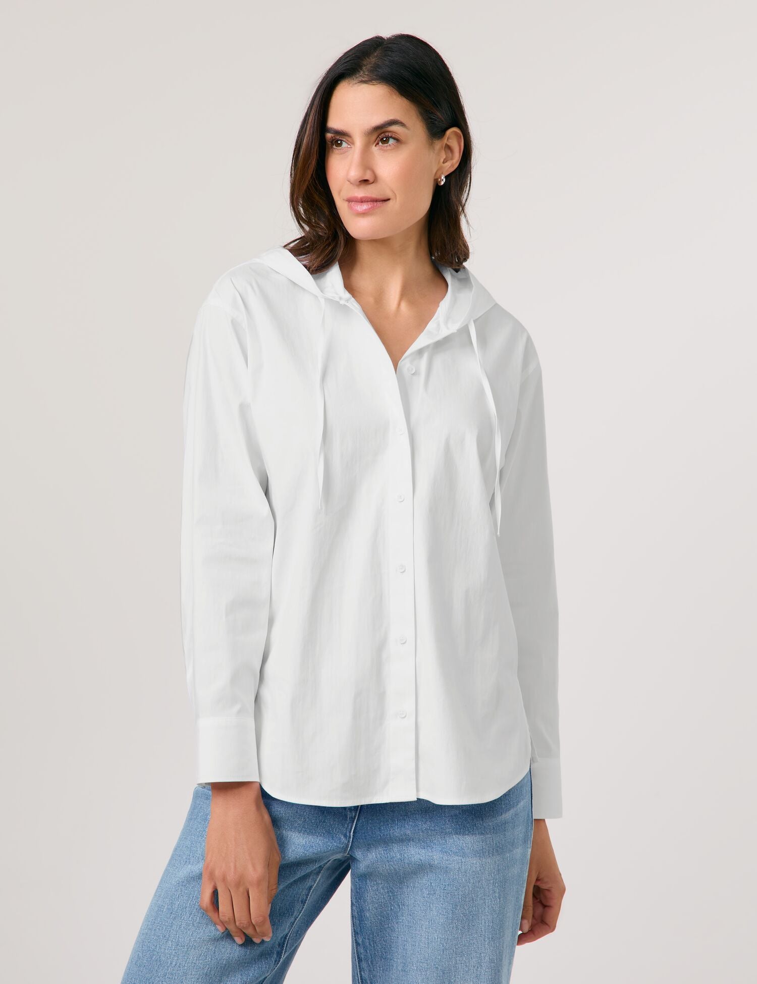 Gerry Weber Cotton Blouse With Hood