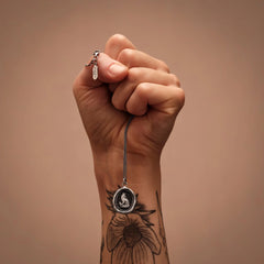 Pyrrha "Trust In Yourself" Talisman Necklace with 18" Fine Curb Chain (1.5mm)