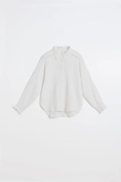 Indi & Cold Cotton Gauze Collared Blouse