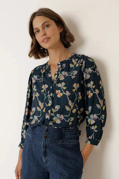 Indi & Cold Ruched Detail Blouse