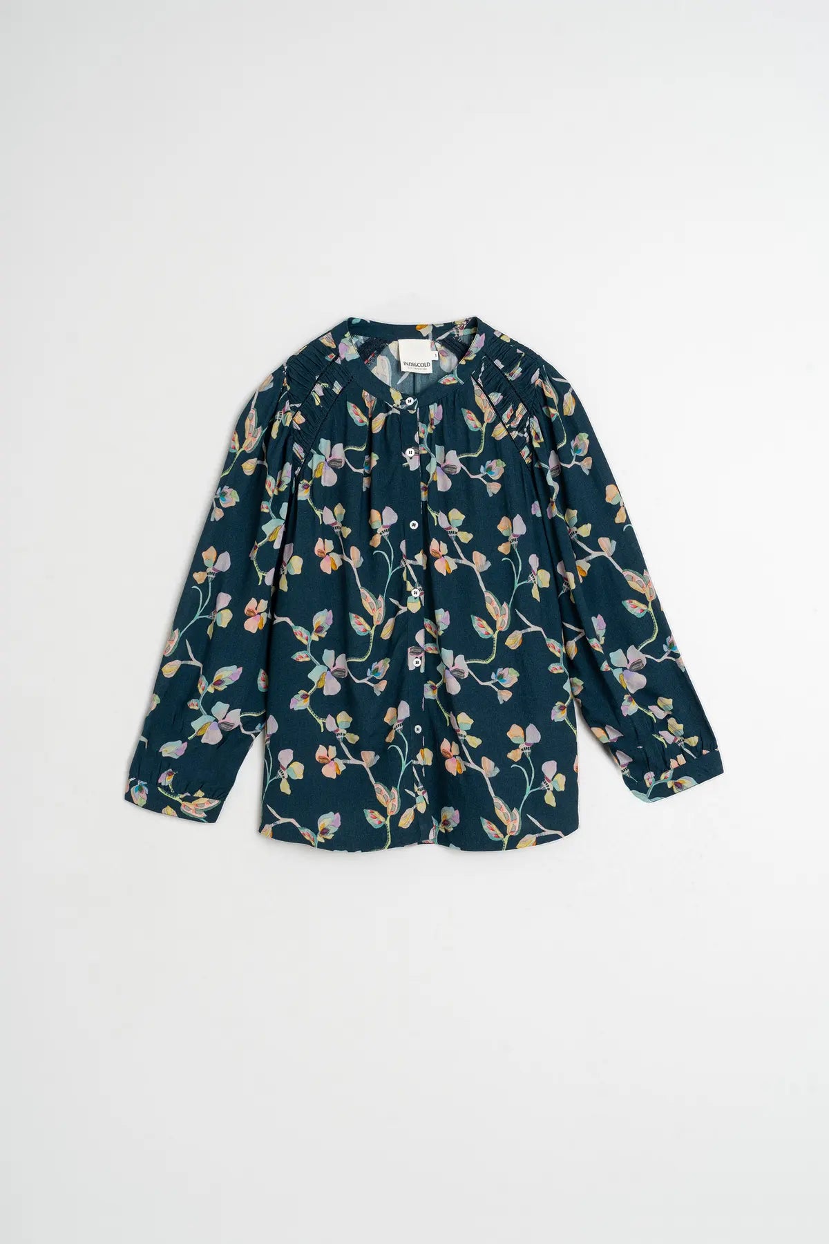 Indi & Cold Ruched Detail Blouse