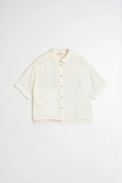 Indi & Cold Cropped Linen Shirt