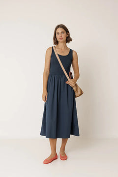 Indi & Cold Mixed Media Sleeveless Dress
