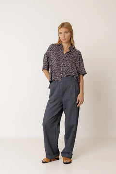 Indi & Cold Oversize Block Print Shirt