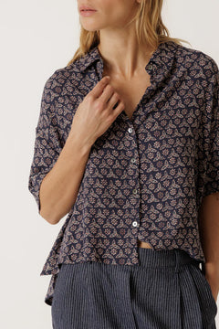 Indi & Cold Oversize Block Print Shirt