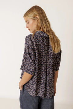 Indi & Cold Oversize Block Print Shirt