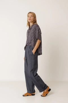 Indi & Cold Oversize Block Print Shirt